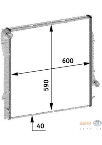 -Knecht-Behr CR573000P Radyatör Bmw E53 X5 3.0d 03 17111439102