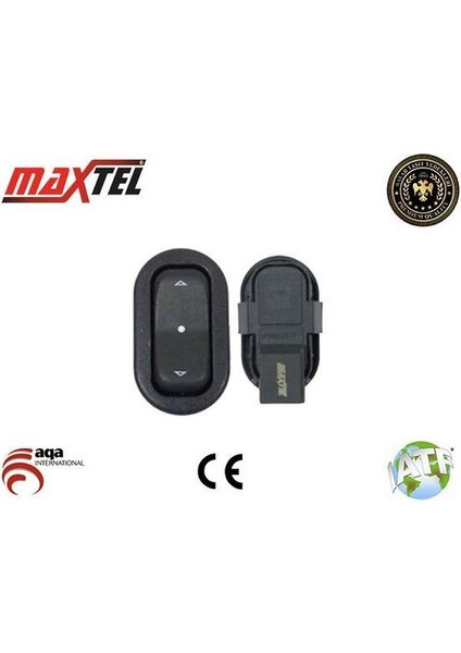 18207571 Cam Kaldırma Anahtarı Ön Sağ 4 Pın Siyah Opel Astra G 98-09 Zafira A 99-04