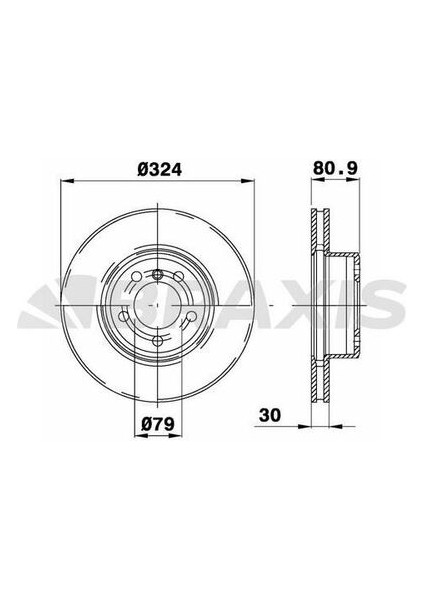 AD1052 Fren Diski Ön Bmw E65 E66 02-07 34116864049