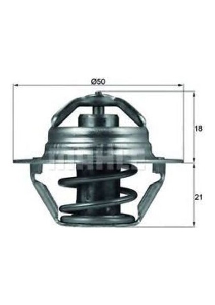 Mahle-Knecht-Behr TX10089D Termostat 89CC Clio Iı-Kangoo -Megane Iı-Dacia Duster-Logan-Sandero 1.4 1.5 8200772985