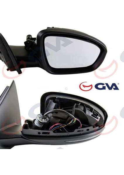 1011440 Dış Dikiz Aynası Sağ Megane 15 Elektrikli Isıtmalı Katlanır Sinyalli Sensörlü Astarlı Konveks VM-6142EBFPSR 963012196R