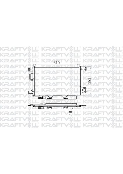 08060077 Klima Radyatörü W203 02-07 CL203 02-08 S203 03-07 C209 02-09 A209 03-9 A2035000854