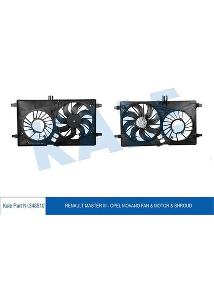 348510 Fan Motoru Davlumbazlı Master Iıı 2.3dcı Movano Davlumbazlı Tek Motorlu 214754524R