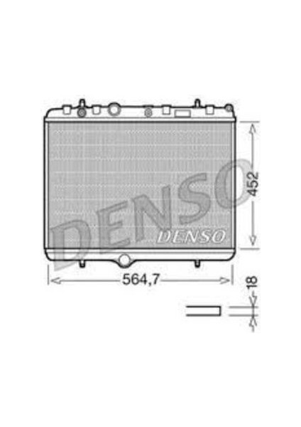 DRM21055 Radyatör 307-407-C4-C5-BERLINGO-PARTNER1.6-1.8-2.0 Hdı Ac-Mek Otom 536X378X28 133089