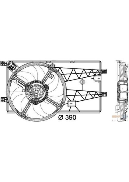 -Knecht-Behr CFF179000P Fan Motoru Fiorino 08 1.3d-Bipper 08 Nemo 08 1.4hdı Klimasız 51780660