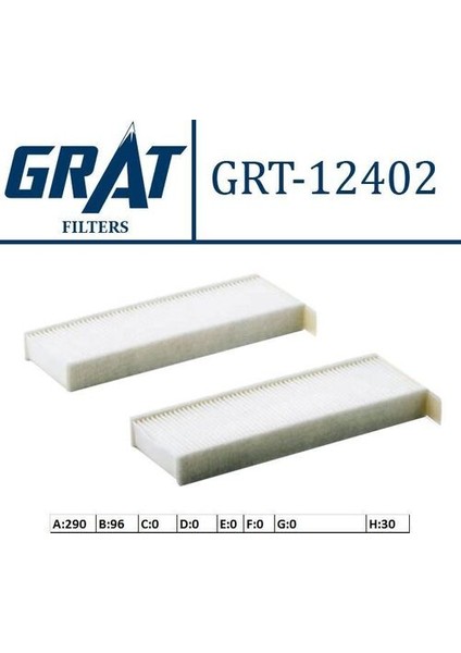 12402 Kabin Filtresi Berlingo Iı 08-C4 Picasso 06-12-C4 Picasso 12-Ds5-Jumpy Iıı 16-3008 09-15-3008 16-5008 12-Partner Tepee 6447.XF