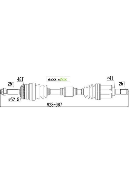 KRL2048ECF Ön Aks Accent Era 06-Sağ Benzinli 49500-1E000