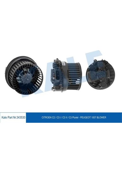 343530 Kalorifer Motoru P1007 C2 C3 C3 Iı C3 Pluriel 1.4 8V 1.4hdı 1.6hdı Klimasız 6441.Q5