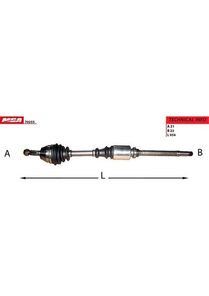 70255 Aks Sağ 205 1.3 3273.5P
