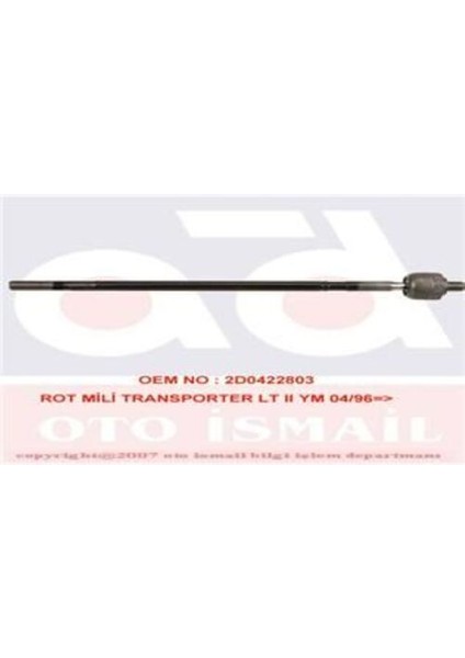 JAR107 Rot Mili Volkswagen Lt 28 35 46 96-06 Mercedes Sprinter 901-904 95-05 2D0422803