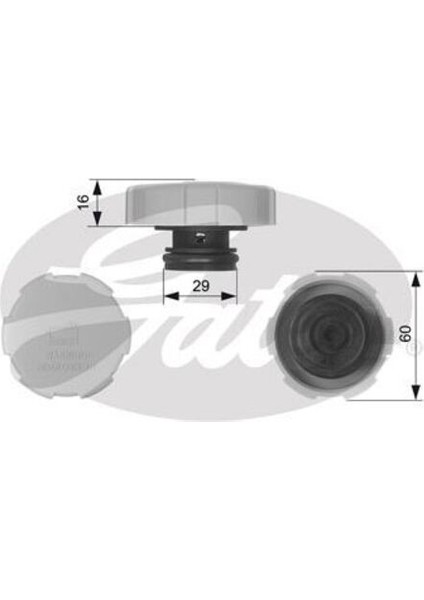 RC231 Radyatör Ek Depo Kapağı Astra Signum Vectra Zafira Saab 9 3 Croma 9202799