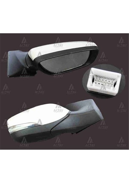 02658 Ayna Diş Dikiz Elantra 11-16 Elektrikli Sinyalli Sağ 876203X170