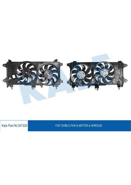 351320 Fan Motoru Davlumbazlı Doblo 1.3 Multijet 1.9jtd 05-Ac 51755591
