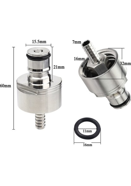 Karbonat Kap Stili Paslanmaz Çelik Karbonasyon Kapağı Karbonatör ve Sıvı Bilye Kilidi Bağlantıyı Kes Fit Meşrubat Pet Şişeler Homebrew Soda (Yurt Dışından) modelleri
