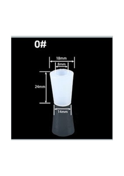 B-8mm Delik Silikon Fermentör Kapak Fişi Stoper 8mm Delik Veya Katı Hava Kilidi Valfı Brew Şarap Kauçuk Fermantasyon Kapakları Fermentasyon Malzemeleri (Yurt Dışından)