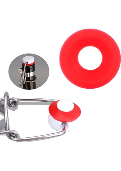 Brew Bira Şişesi Contaları Swing Flip Top Bottle Home Için Çevre Dostu Kırmızı Silikon Grolsch Contalar (Yurt Dışından) fırsatları