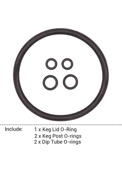 Bir Stil 2 Setlot Corny Fıçı O-Ring Değiştirme Seti Corny Kegs Için Yeniden Kiti Yepyeni Fit Top Kilidi ve Pin Kilidi Corny Fıçı (Yurt Dışından)