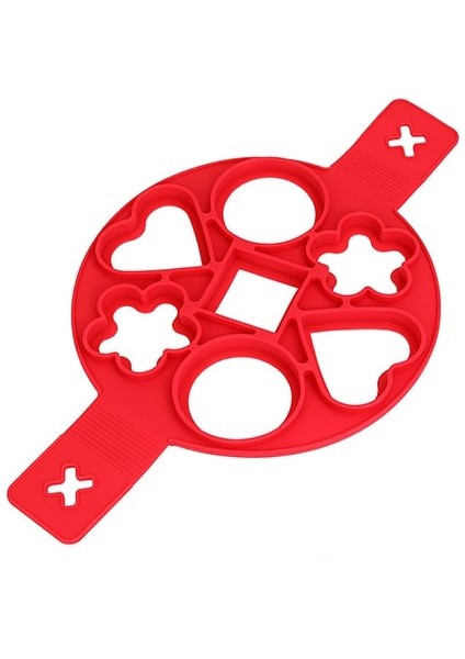 Kalp-Çiçek-Yuvarlak Tarzı 1 Adet Silikon Yapışmaz Fantastik Yumurta Halkası Pişirme Aracı Yumurta Ocak Tavası Flip Yumurta Kalıp Gözleme Makinesi Mutfak Pişirme Aksesuarları (Yurt Dışından)