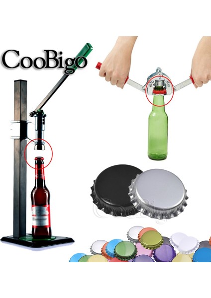 Şarapkırmızı Tarzı mm Bira Kapağı Kapak Taç Kapağı Şişe Bira Kapakları Homebrew Aracı Bira Mutfak Aletleri Için Dıy Aksesuarları (Yurt Dışından) indirimleri