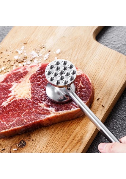 Bir Stil Et Çekici Gevşek Sığır Biftek Pounders Et Tenderizer Pounders Vurmalı Taraflı Çekiç Dana Tencere Mutfak Aksesuarları (Yurt Dışından)