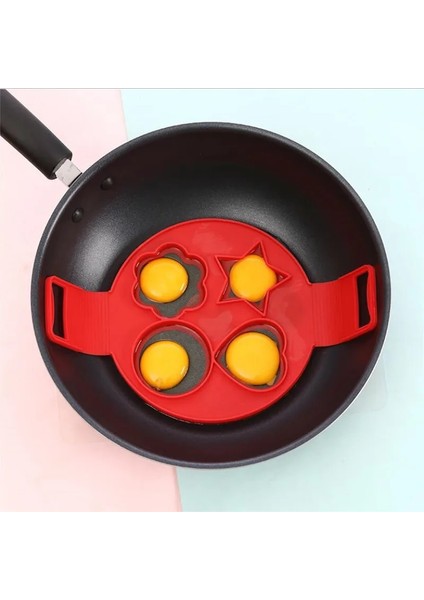 Çiçek Stili Yumurta Pişirici Gözleme Makinesi Kalıp Yumurta Şekillendirici Omlet Yapışmaz Pişirme Aracı Pan Flip Yumurta Halka Kalıp Mutfak Alet Aksesuarları (Yurt Dışından)