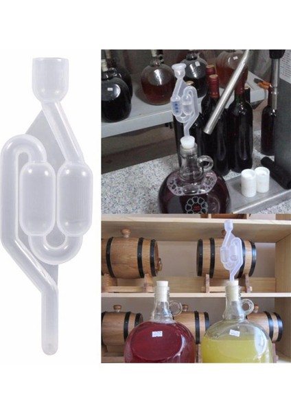 1 Adet Tarzı Resim Olarak 5 Adet Tek Yönlü Ev Yapımı Şarap Havalandırma Hava Kilidi Çek Valf Su Sızdırmaz Vanalar Ev Brew Şarap Fermantasyonu Hava Kilidi Şarap Yapımı (Yurt Dışından)