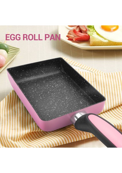 Tamagoyaki Tava Japon Omlet Tavası Yapışmaz Kaplama Omlet Veya Krep Yapmak Için Kare Yumurta Tavası (Pembe) (Yurt Dışından) modelleri