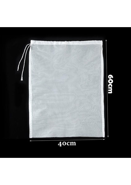40X60CM Tarzı 500 Mesh-25 Mikron Yeniden Kullanılabilir Ev Bira Bira Süzgeç Çanta Mikron Naylon Süzme Çanta Ince Örgü Şarap Yapımı Filtre Torbası Gıda Fındık Sütü Soğuk Demlemek Için (Yurt Dışından)