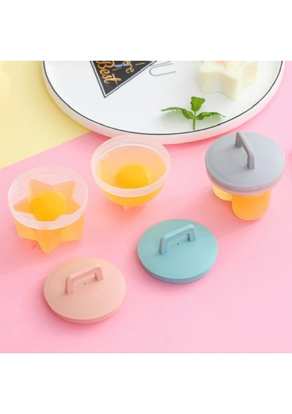 Yeşil Stil Set Sevimli Yumurta Poacher Ocak Seti Plastik Yumurta Kazanı Mutfak Yumurta Pişirici Araçları Yumurta Kalıbı Formu Maker Gözleme Makinesi (Yurt Dışından)