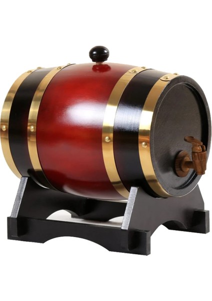 1.5l Şarap Kırmızısı Stili 1 Adet 3l Ahşap Sürahi Retro Sürahi Eski Meşe Şarap Varil Fıçı Brewage Bira Tekila Şarap Viski (Yurt Dışından)