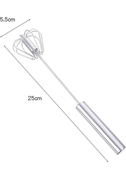 25CM Tarzı Paslanmaz Çelik Yarı Otomatik Yumurta Çırpıcı El Basıncı Dönen Yumurta Araçları Karıştırma Yumurta Çırpıcı Mutfak Pişirme Araçları (Yurt Dışından)