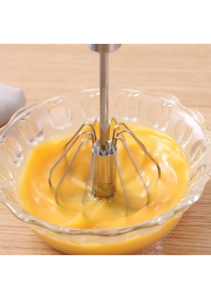 25CM Tarzı Paslanmaz Çelik Yarı Otomatik Yumurta Çırpıcı El Basıncı Dönen Yumurta Araçları Karıştırma Yumurta Çırpıcı Mutfak Pişirme Araçları (Yurt Dışından)