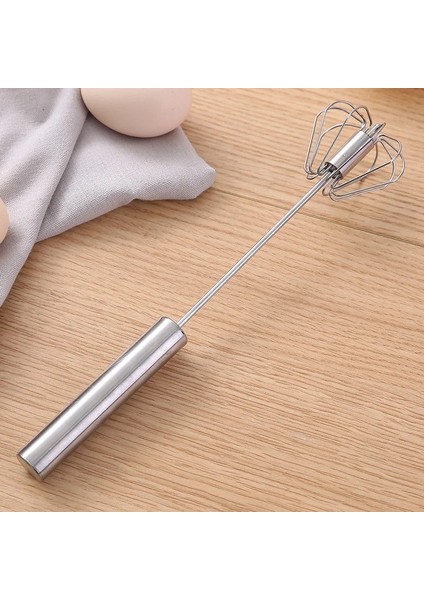 25CM Tarzı Paslanmaz Çelik Yarı Otomatik Yumurta Çırpıcı El Basıncı Dönen Yumurta Araçları Karıştırma Yumurta Çırpıcı Mutfak Pişirme Araçları (Yurt Dışından)