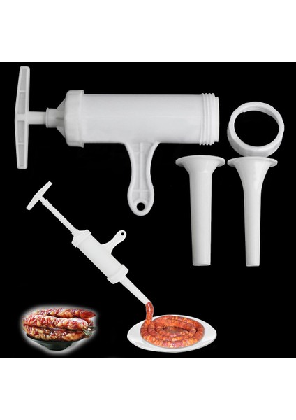 Siyah Stil Gıda Sınıfı Pp Manuel Sosis Doldurma Aletleri Gıda Sınıfı Plastik Sosis Morina Balığı Bağırsakları Yüksek Kapasiteli Mutfak Kıyma Makinesi (Yurt Dışından) fiyatları