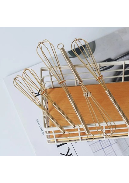 17,6 cm Tarzı Paslanmaz Çelik Mini Boy Yumurta Çırpıcı El Çırpma Altın Çok Fonksiyonlu Mikser Pişirme Kek Aracı (Yurt Dışından) fiyatları