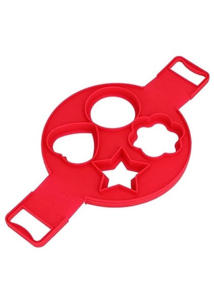 Yuvarlak Kalp Stili 1 Adet Silikon Yapışmaz Fantastik Yumurta Halkası Pişirme Aracı Yumurta Ocak Tavası Flip Yumurta Kalıp Gözleme Makinesi Mutfak Pişirme Aksesuarları (Yurt Dışından)
