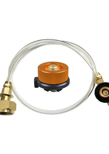 B Tarzı Taşınabilir Açık Kamp Gaz Sobası Propan Dolum Adaptörü Brülör Düz Silindir Tankı Çoğaltıcı Konteyner Adaptörü Tasarrufu Dayanıklı Tüp (Yurt Dışından) modelleri