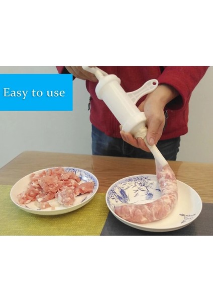 Siyah Stil Gıda Sınıfı Pp Manuel Sosis Doldurma Aletleri Gıda Sınıfı Plastik Sosis Morina Balığı Bağırsakları Yüksek Kapasiteli Mutfak Kıyma Makinesi (Yurt Dışından) fırsatları