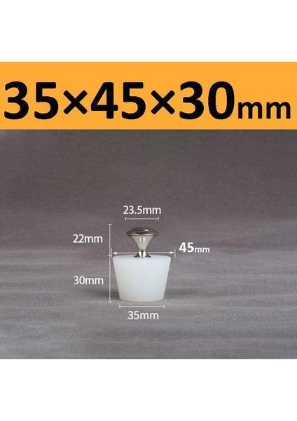 35X45X30MM-1 Adet Tarzı Çelik Saplı Silikon Tıpa Boru Sızdırmazlık Silikon Fiş Şarap Fermantasyon Şişe Tıpa Zemin Drenaj Deodorantı Balık Tankı Fişi (Yurt Dışından)