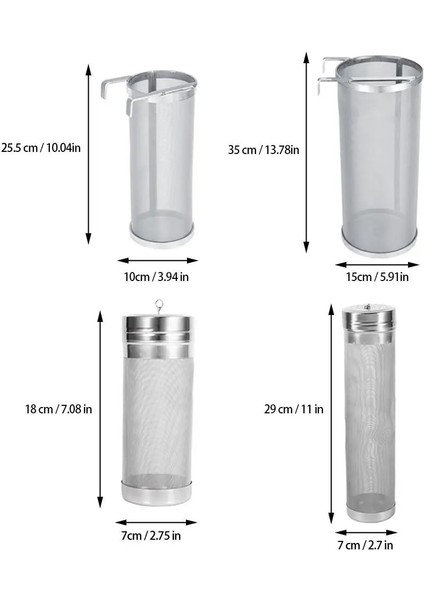 7X29CM Tarzı 4 Boyut Mikron Paslanmaz Çelik Hop Örümcek Örgü Bira Filtresi Ev Yapımı Demlemek Için Ev Kahvesi Kuru Hazne Ev Demlemek Drog (Yurt Dışından)