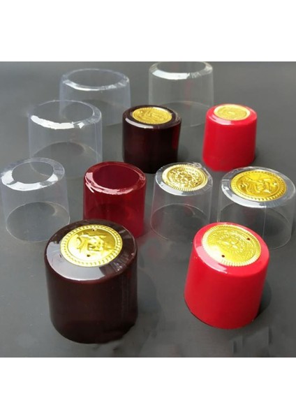Q Stili 100X Pvc Şarap Şişesi Shrink Film Mühürlü Isı Shrink Kaplama Filmi Plastik Kapaklı Kapsüller Ev Bira Şarap Bira Likör Korumak Için (Yurt Dışından) fiyatları