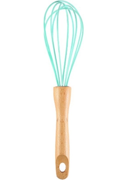 Mavi M Stili Doğa Renk Manuel Yumurtalık Yumurta Çırpıcı Ahşap Saplı Mutfak Aletleri Paslanmaz Çelik Krema Blender Süzgeç Aracı (Yurt Dışından)