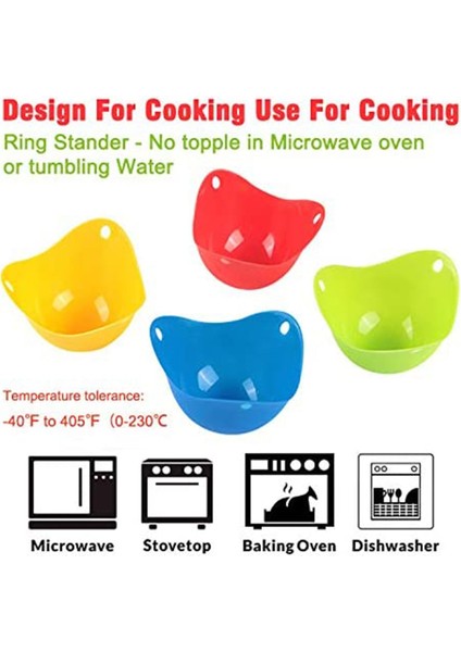 Kırmızı Stil Egg Tool Poachers Silicone Egg Cooker Kitchen Tools Pancake Cookware Bakeware Steam Eggs Plate Tray Healthy Pancake Accessories (Yurt Dışından)