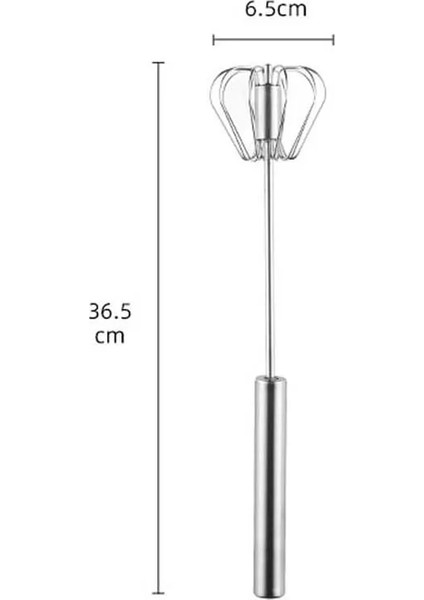 36,5x6.5cm Tarzı Yarı Otomatik Çırpma Paslanmaz Çelik Çırpma Manuel Mikser Mutfak Bar Malzemeleri Krem Çırpma Çırpıcı Karıştırma Aracı Mutfak Blender (Yurt Dışından)