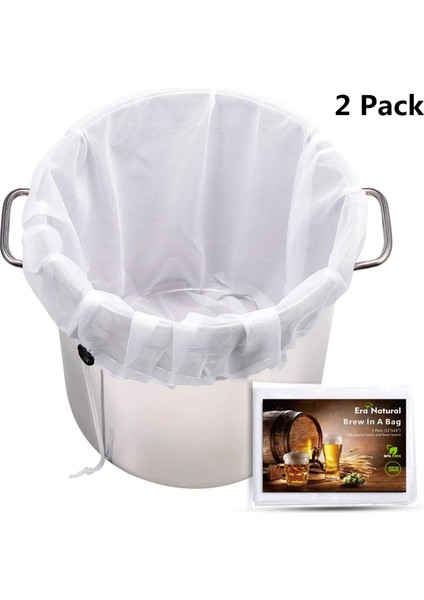 2 Paket Stili Ekstra Büyük Demleme Torbaları Yeniden Kullanılabilir 26 "x 22" Ev Bira Şerbetçiotu Tahılları Için Ince Örgü Süzgeç Çantası Meyve Elma Şarabı Üzüm Şarap Bira Yapımı (Yurt Dışından)