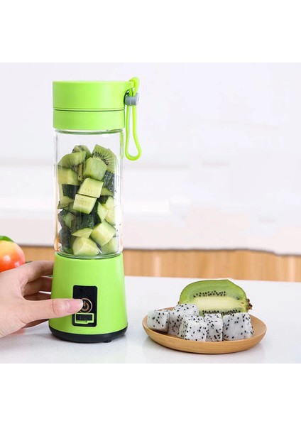 Mavi 2 Bıçak Stili Yeni Taşınabilir Boyut USB Elektrikli Meyve Sıkacağı El Smoothie Maker Blender Karıştırma Şarj Edilebilir Mini Taşınabilir Meyve Suyu Bardağı Su (Yurt Dışından) indirimleri