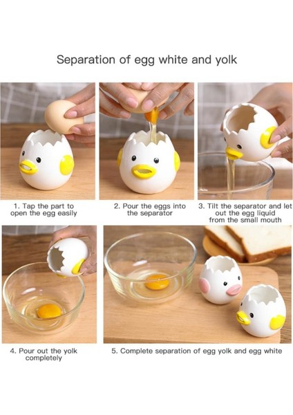 No.1 Tarzı Yaratıcı Karikatür Yumurta Ayırıcı Tavuk Yumurta Sarısı Beyaz Ayırıcı Seramik Civciv Yumurta Ayırıcı Yemek Pişirme Mutfak Gadget Araçları (Yurt Dışından) modelleri