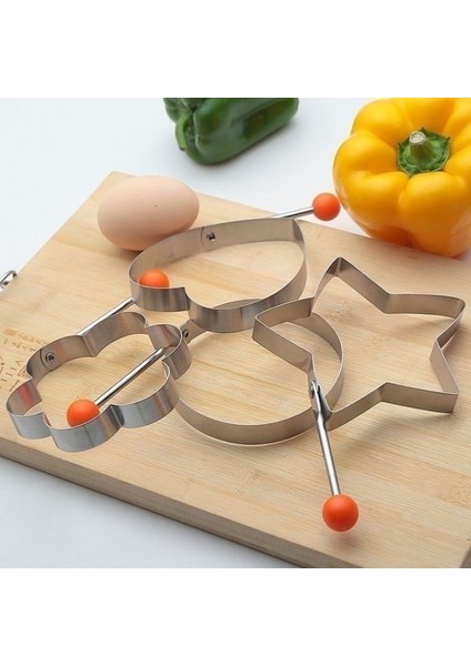 No.3 Tarzı Paslanmaz Çelik Kızarmış Yumurta Şekillendirici Kalıp Gözleme Kalıbı Yaratıcı Kek Taşlama Aracı Opp Kızarmış Yumurta Makinesi Pişirme Mutfak Aletleri (Yurt Dışından) fiyatları