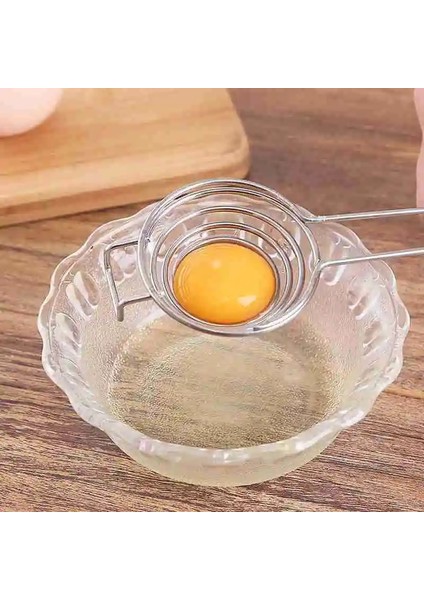 Siyah Stil 1 Adet Yumurta Beyaz Ayırıcı Kancalı Çelik Uzun Mutfak Aletleri Huni Kek Araçları Kolu Yapma Yumurta Sarısı Bölücü Rou Y9A0 (Yurt Dışından) fırsatları