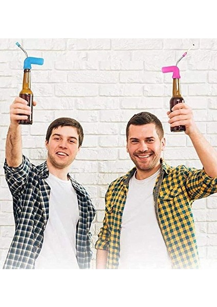 Yeşil Stil Yenı 1 Adet Bira Şnorkel Saman Bira Bong Huni Slammer Çift Şnorkel Içme Bira Barı Araçları Festivaller Parti Dispenseri (Yurt Dışından) fırsatları